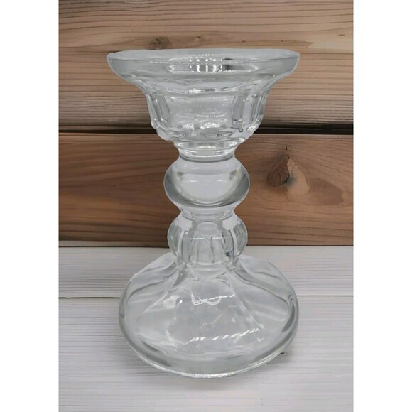 Vintage Royal Limited Crystal 2 Way Candlestick 24% Full Lead Handcut Czech Rep. - Picture 1 of 9
